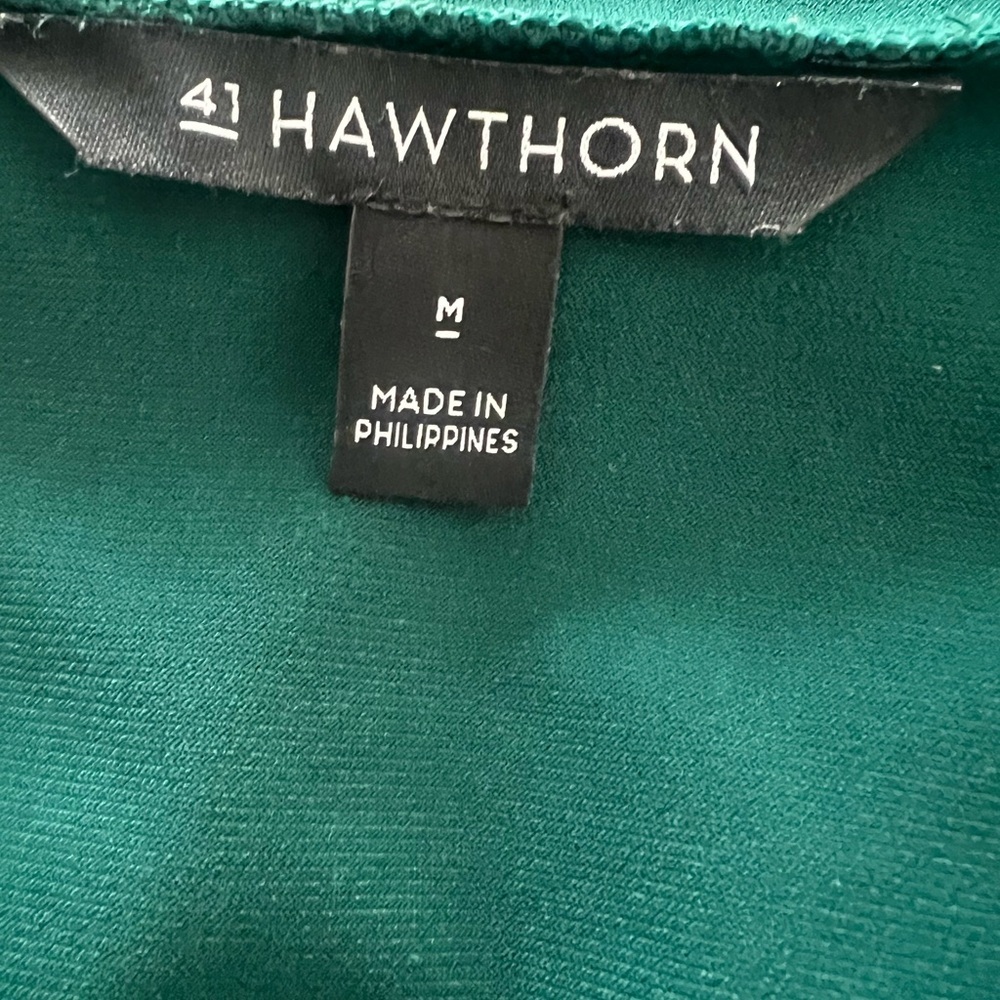 41 Hawthorn Green Blouse with 3/4 Sleeves - Picture 2 of 5